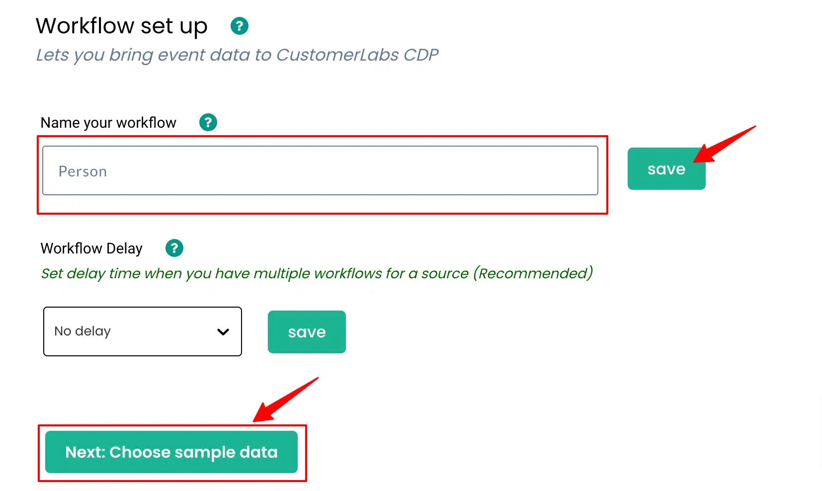 Workflow URL pasted as Endpoint URL in the Pipedrive webhook configuration