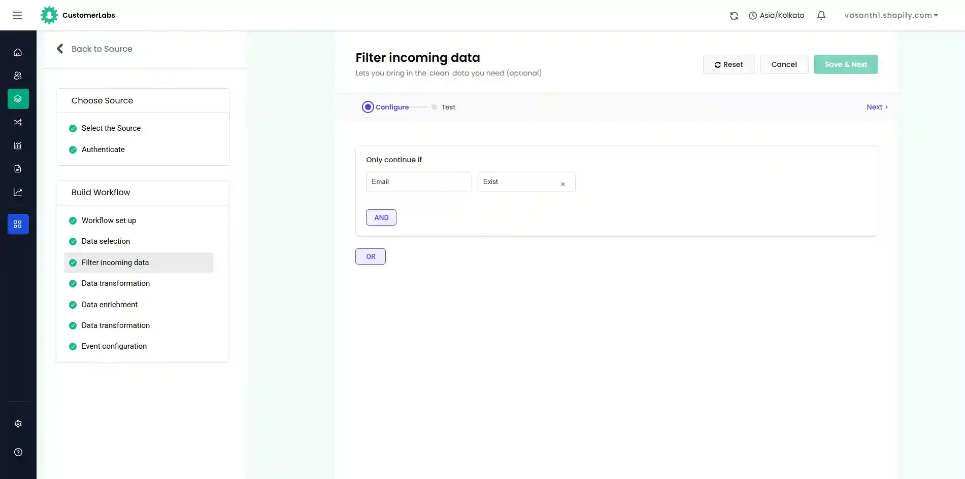 Define filter conditions based on field values