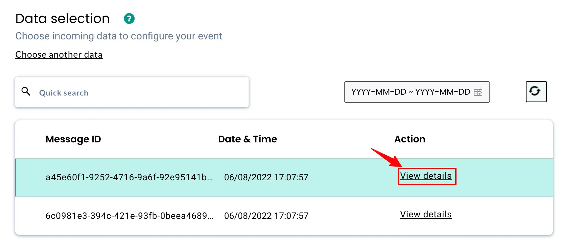Person event payload fetched from Pipedrive in the CustomerLabs workflow editor