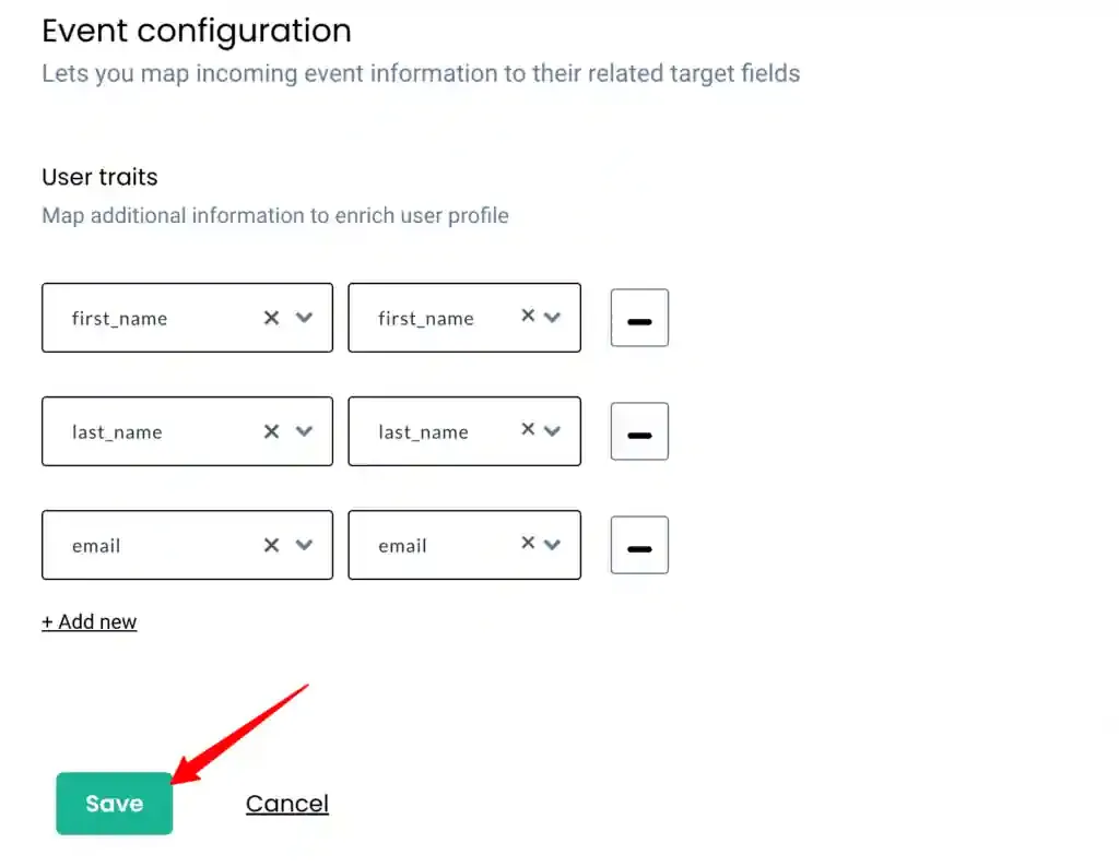 Map additional CSV columns as user traits