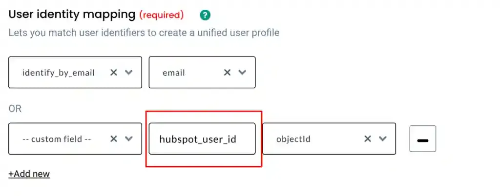 Find User section in CustomerLabs