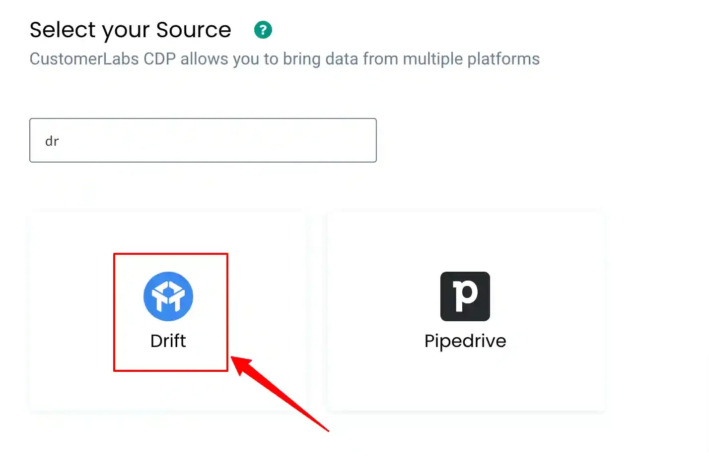 Drift listed under Sources
