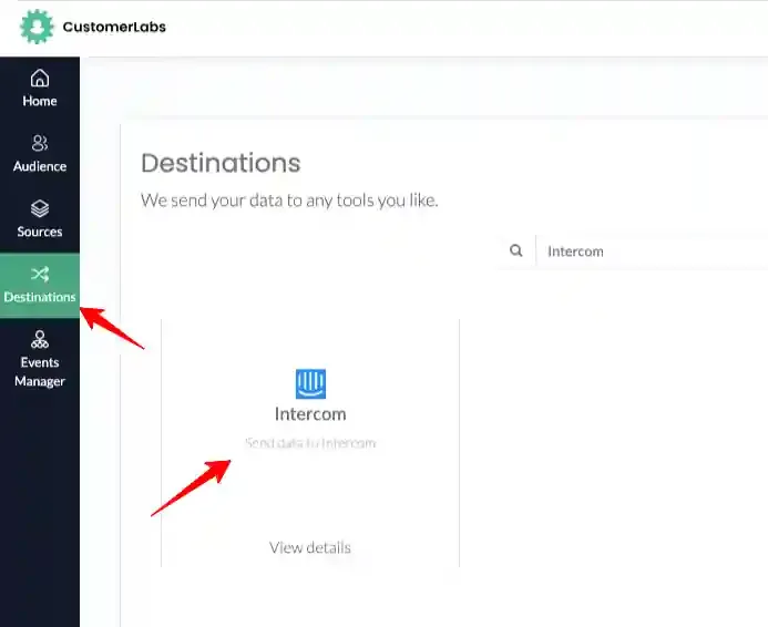 Intercom installation snippet with app_id highlighted