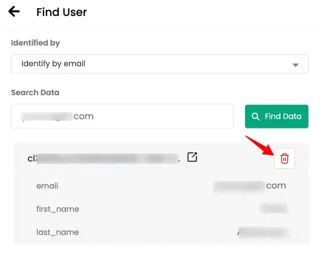 User profile returned in Find User results