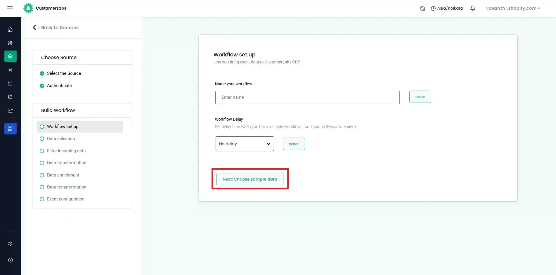 CustomerLabs workflow - name your workflow