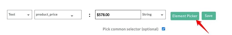 In this image it shows to click element picker