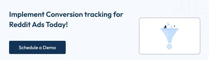 Promotional banner promoting Reddit conversion tracking setup through 1PD Ops, featuring Reddit logo and workflow illustration with ‘Try 1PD Ops for Free’ button.