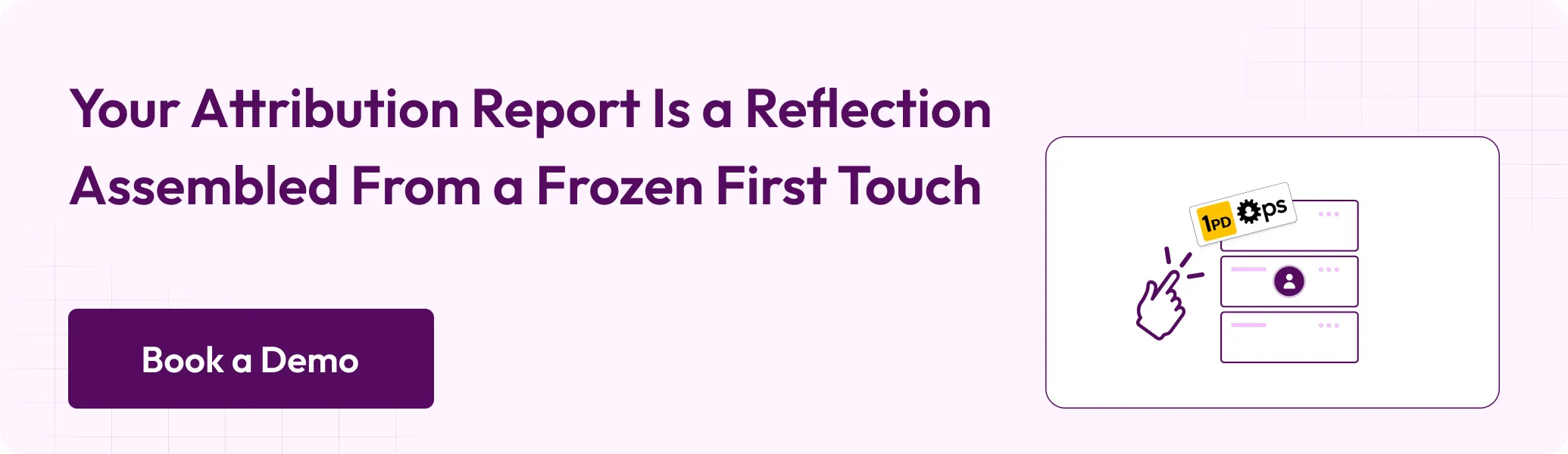 Your Attribution Report is a Reflection Assembled From a Frozen First Touch
