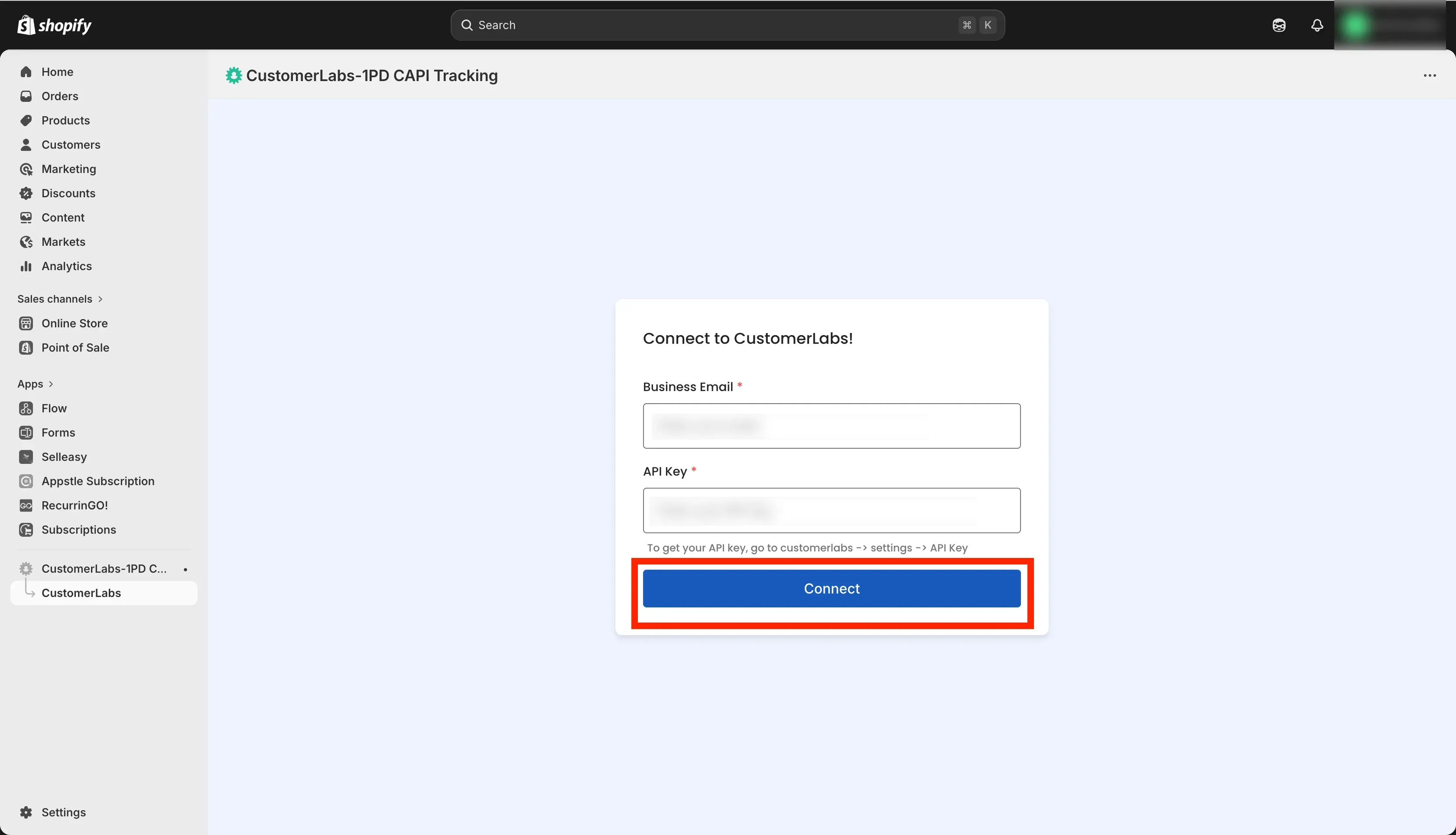 Tracking Shopify Website with Customerlabs 1PD Ops