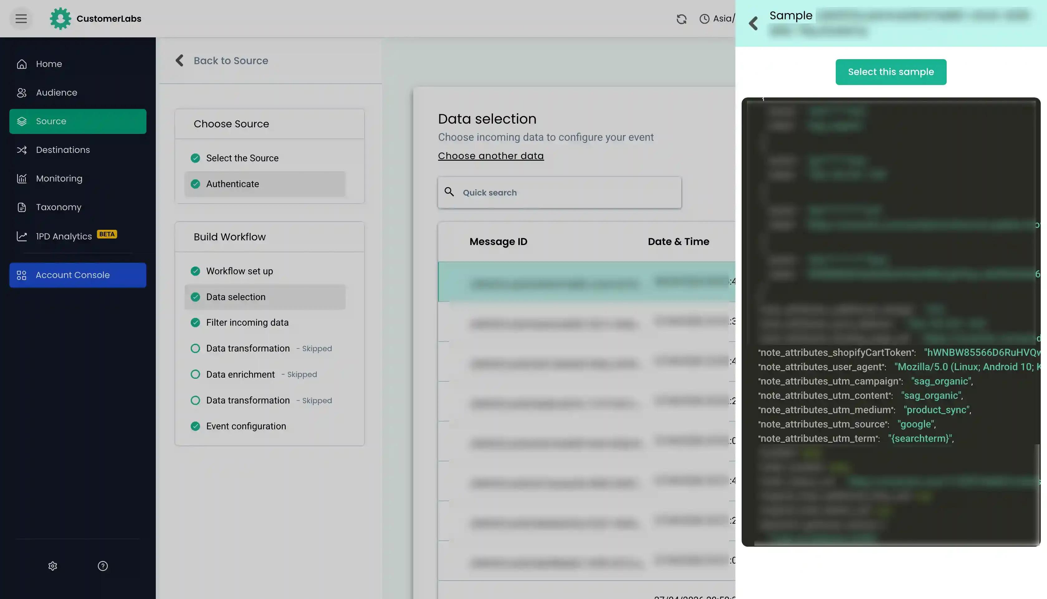 Tracking Shopify Website with Customerlabs 1PD Ops