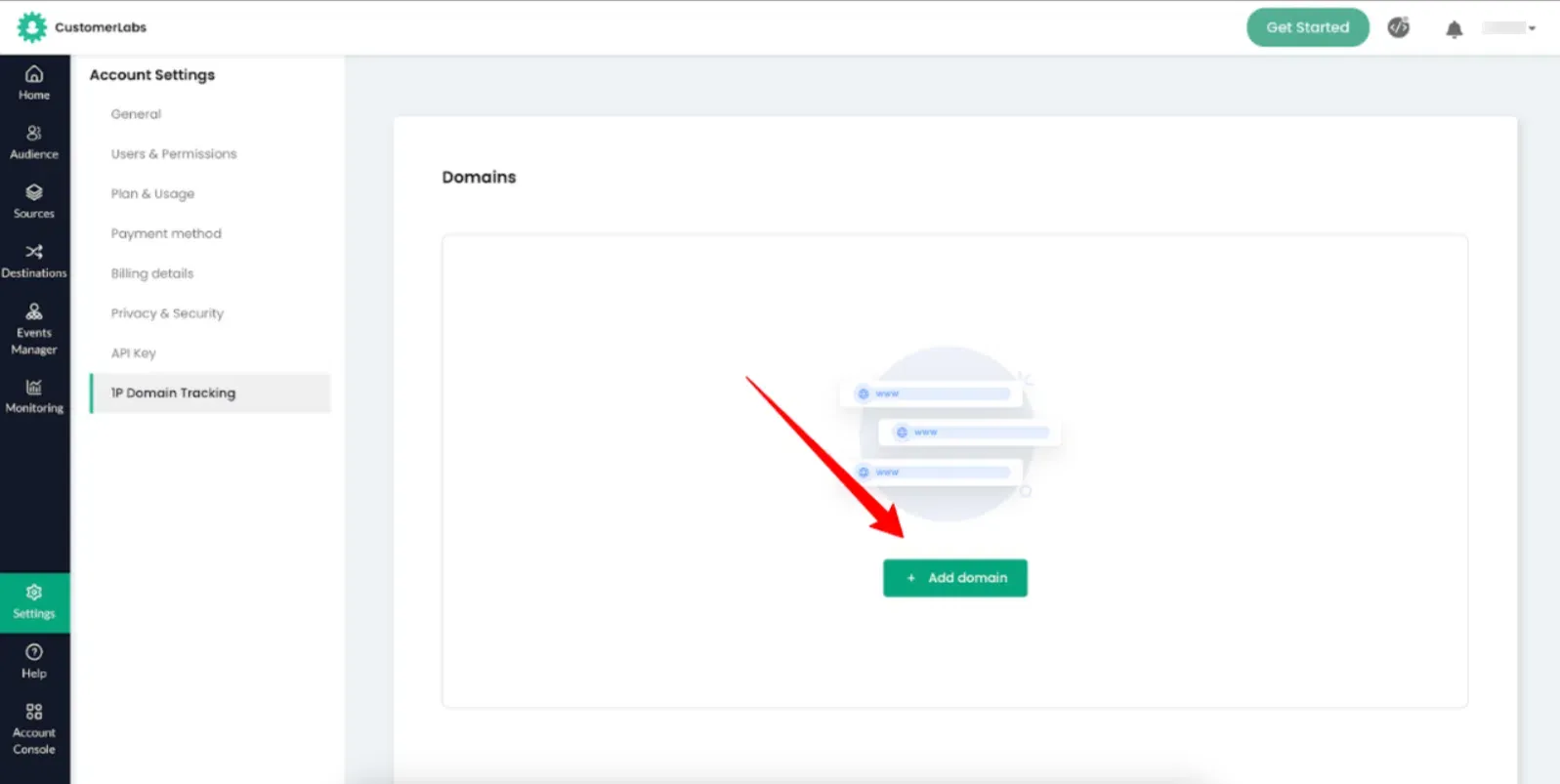 Add domain