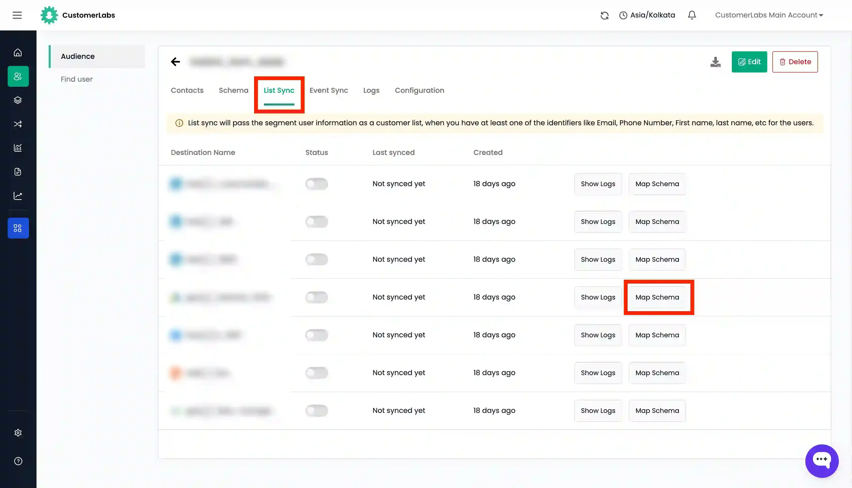 Map Schema for Google Ads