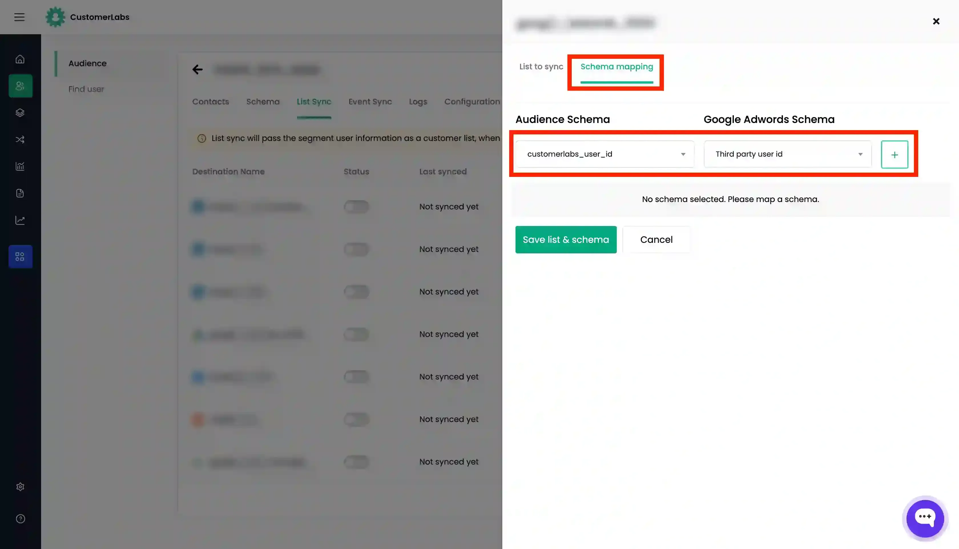 Schema Mapping for Google Ads