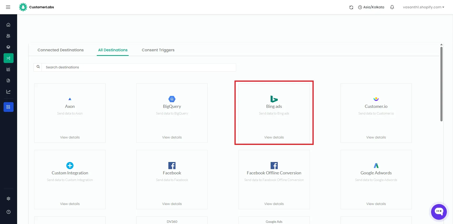 Integrate Customerlabs with Bing Ads