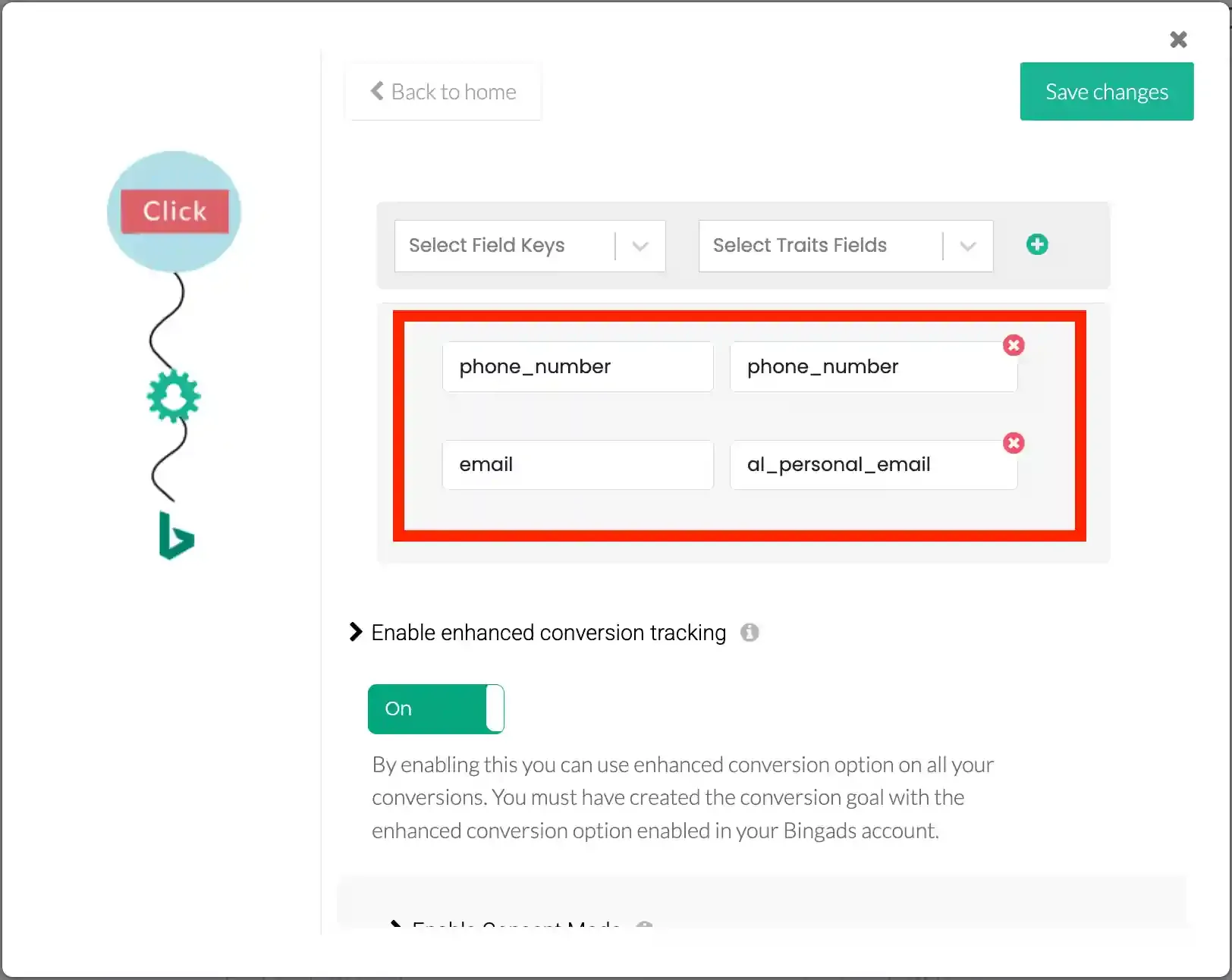 Integrate Customerlabs with Bing Ads