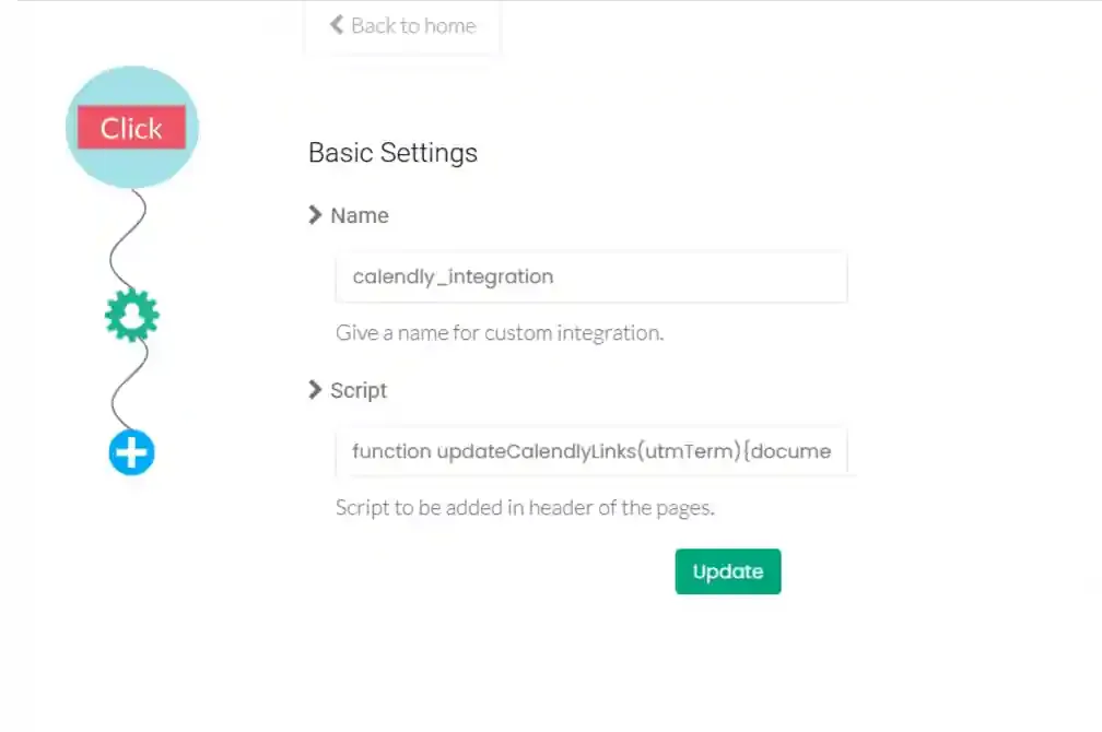 naming integration and adding script in customerlabs