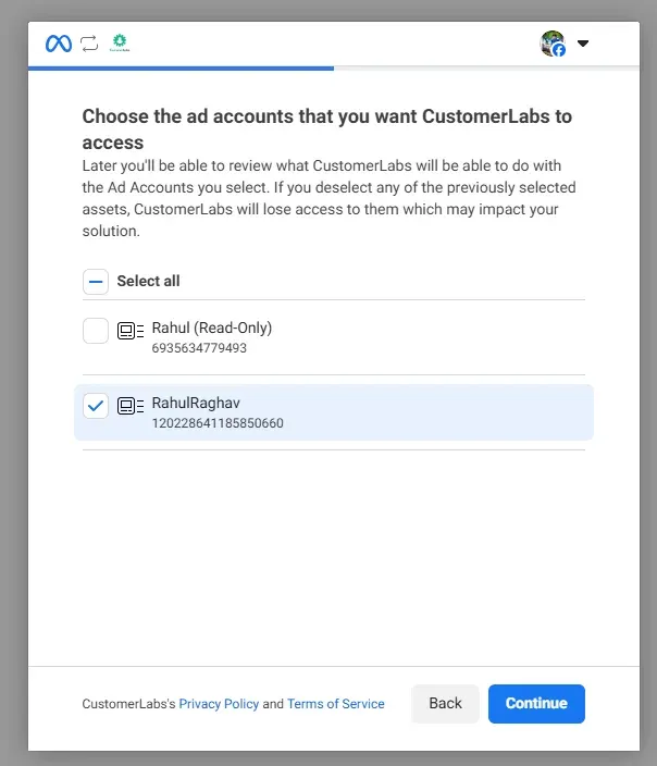 Facebook Authentication with Customerlabs