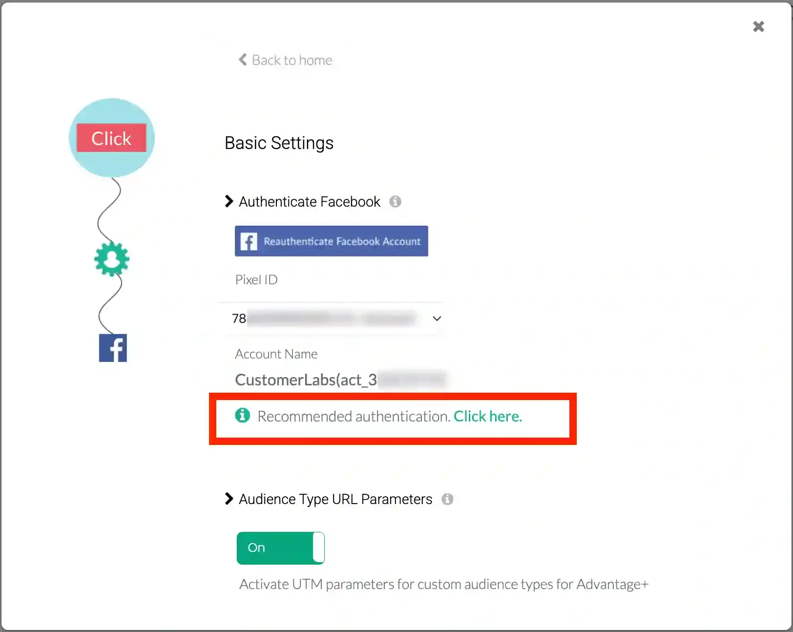 Facebook Authentication with Customerlabs