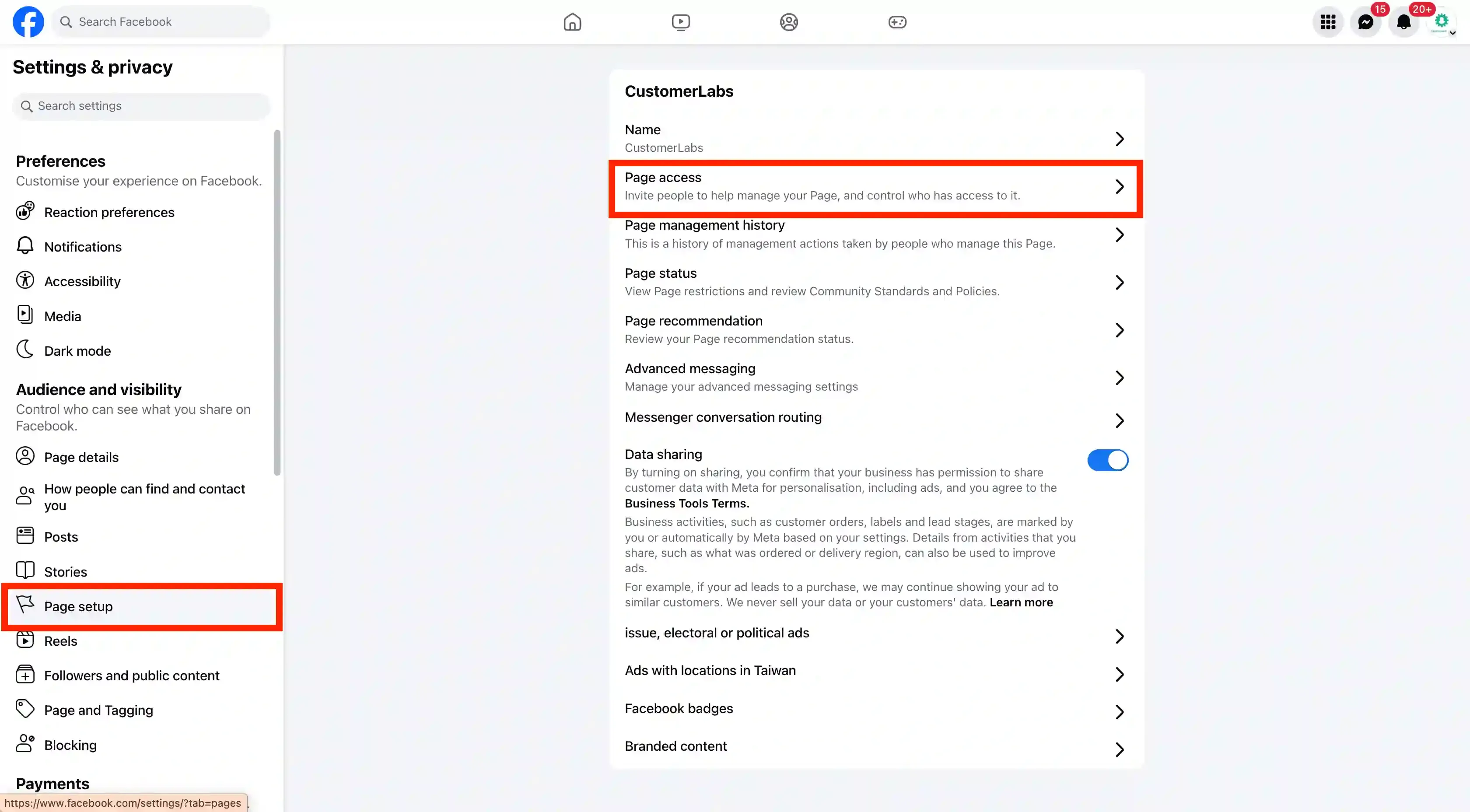 CustomerLabs Facebook import leads