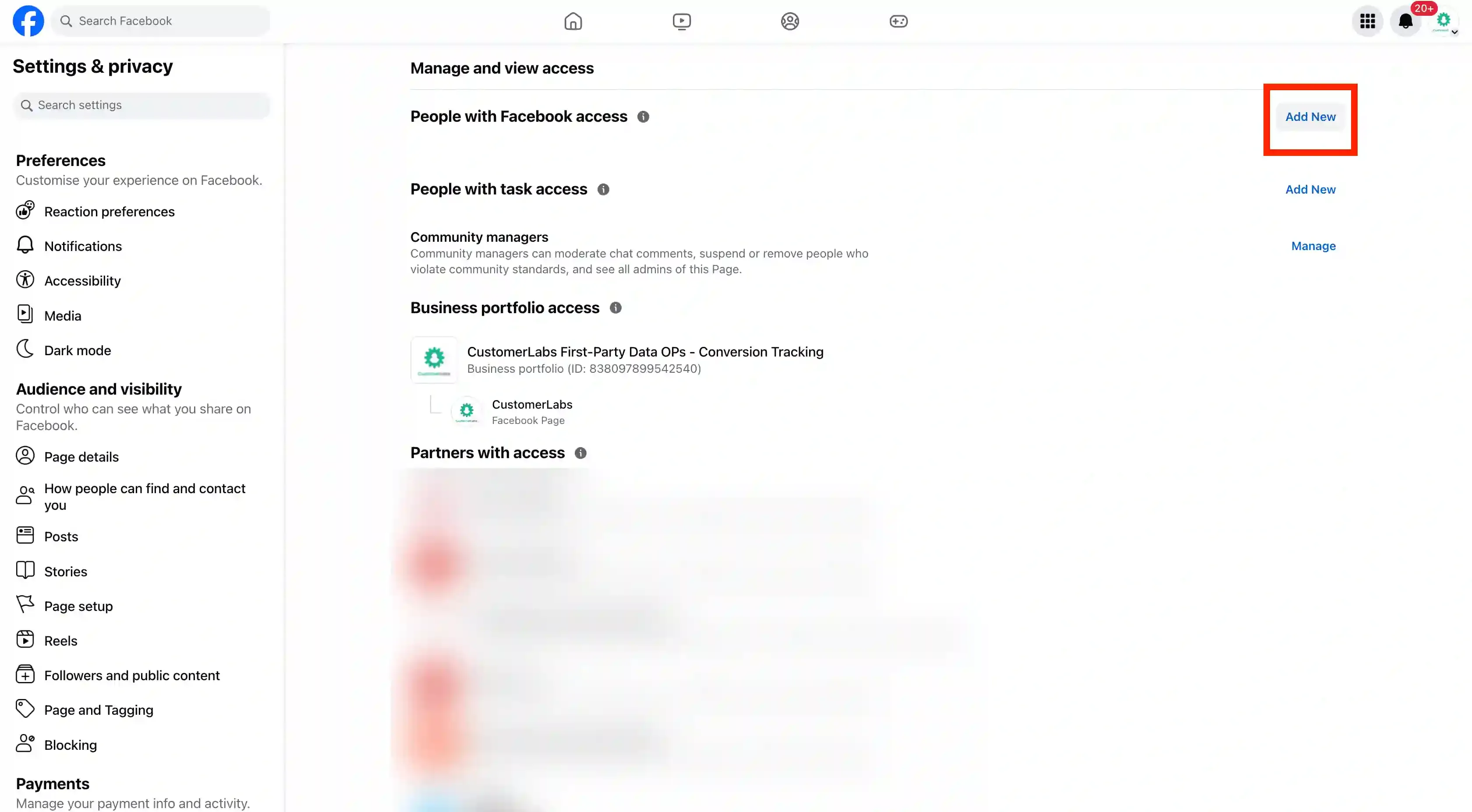 CustomerLabs Facebook import leads