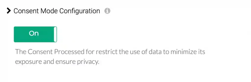 Client Side Consent Initialization toggle