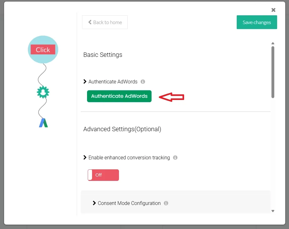 Authenticate AdWords