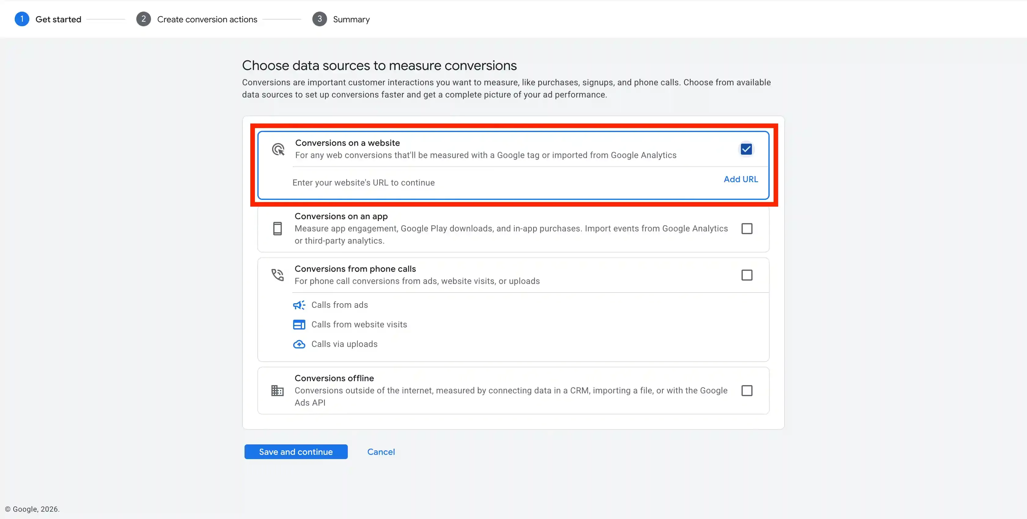 Conversions on a Website