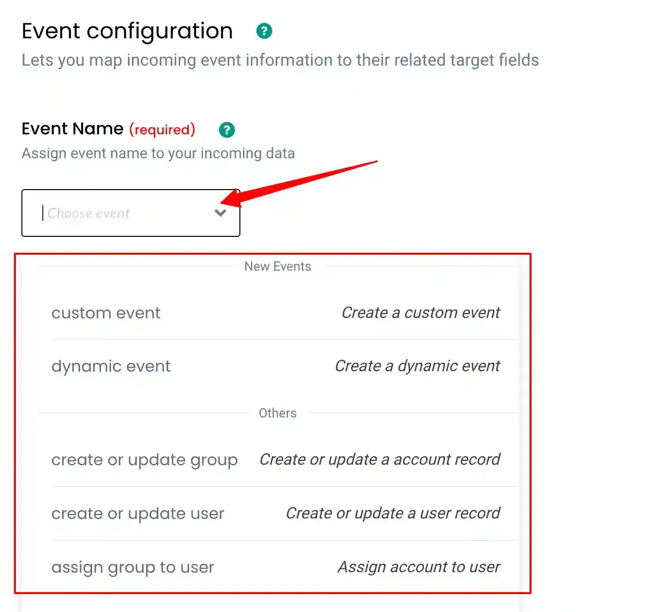 Filter criteria for contact creation