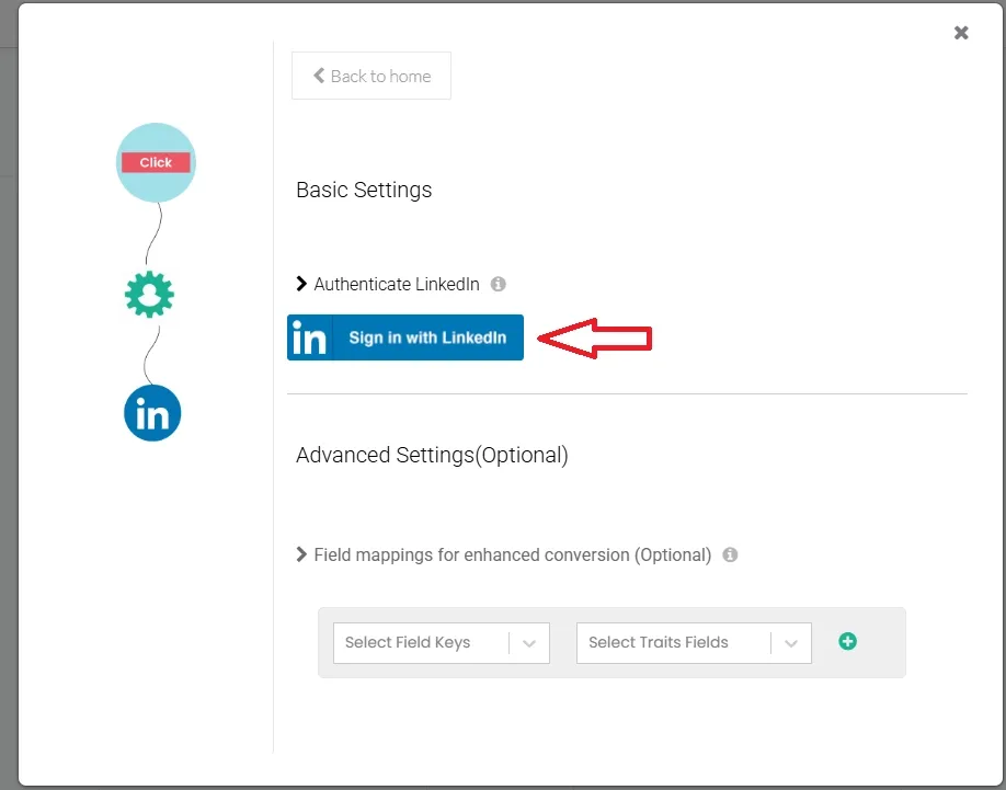 Sign in with LinkedIn
