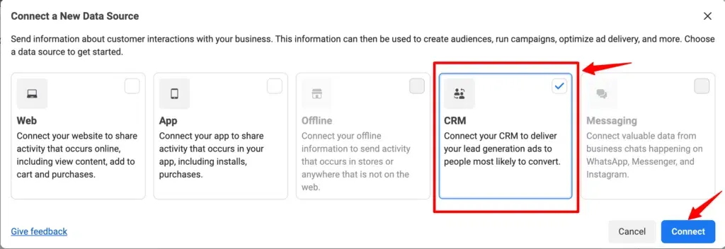 Meta CRM Pixel Authentication with Customerlabs