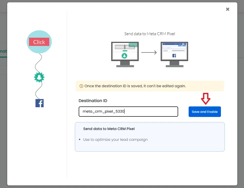 Meta CRM Pixel Authentication with Customerlabs