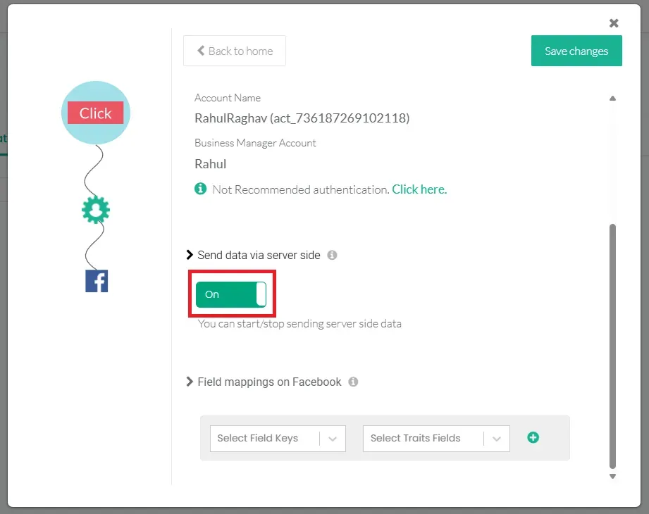 Meta CRM Pixel Authentication with Customerlabs