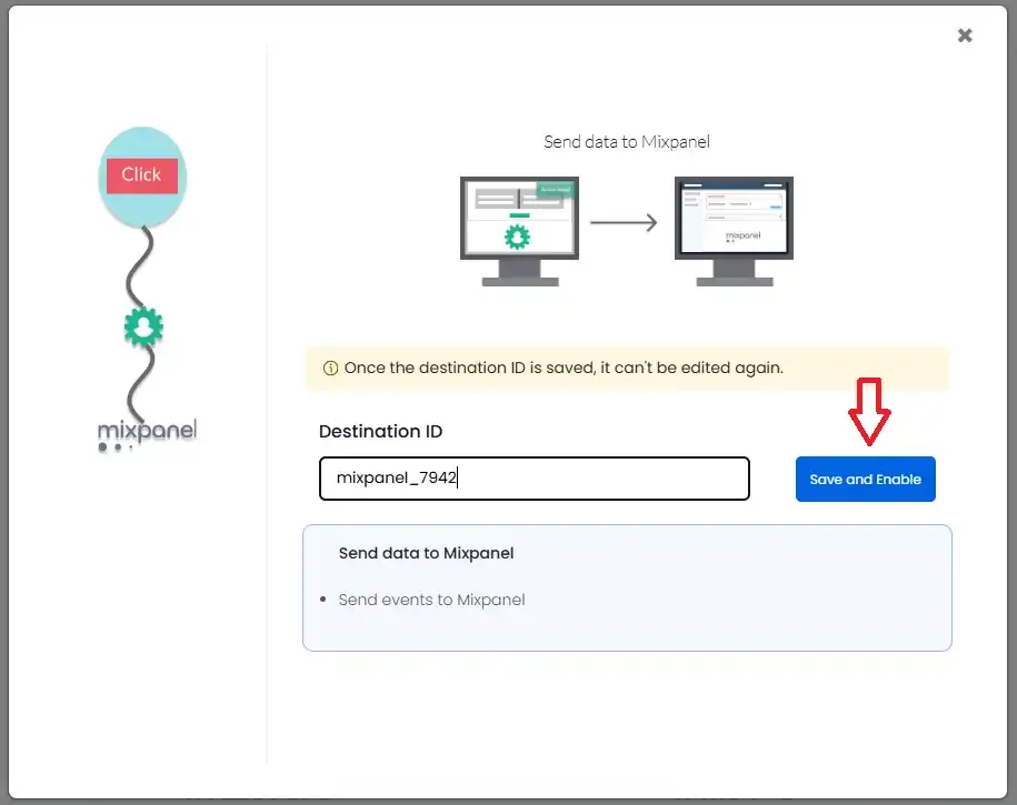 Save and Enable Mixpanel