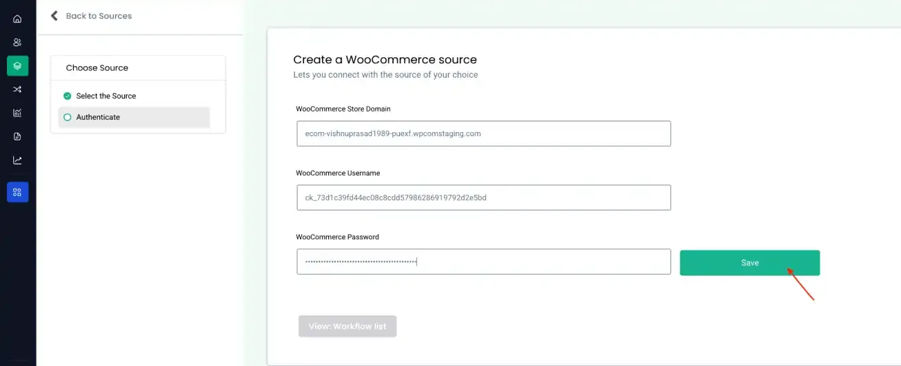 CustomerLabs WooCommerce source configuration