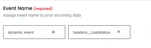 CustomerLabs workflow - event name dropdown