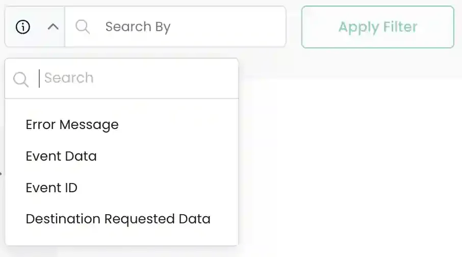 Selecting Error Message field