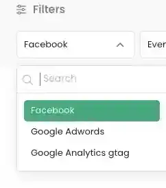 Selecting Facebook destination