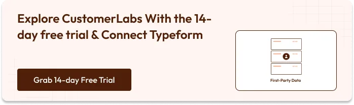 Explore CustomerLabs with the 14-day free trial — connect Typeform