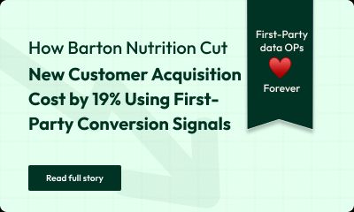 How Barton Nutrition Cut New Customer Acquisition Cost by 19% Using First-Party Conversion Signals