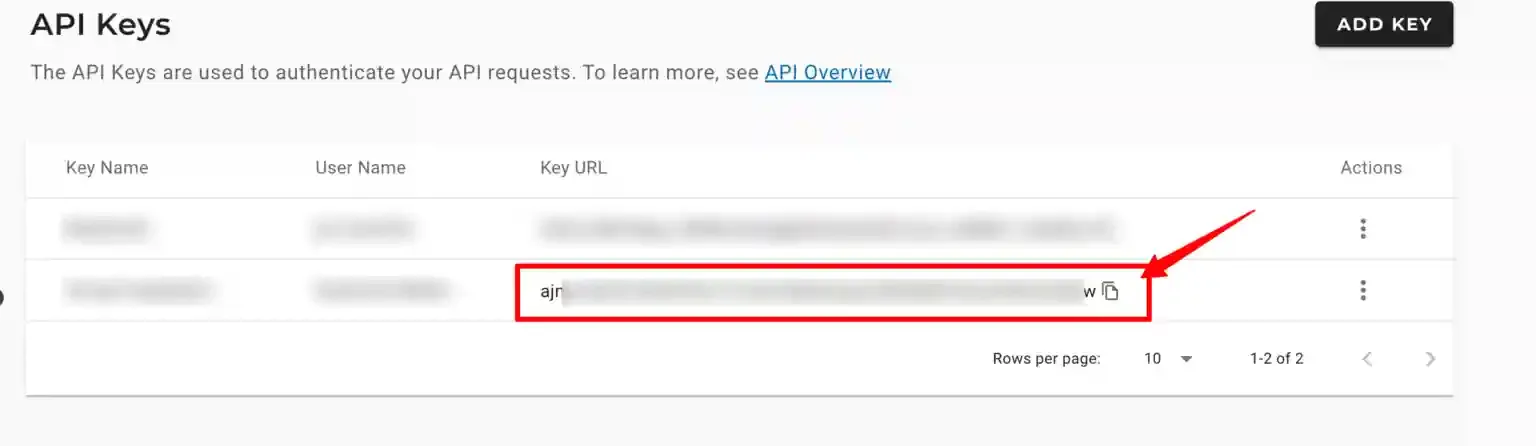 SFTP Access settings in Maropost