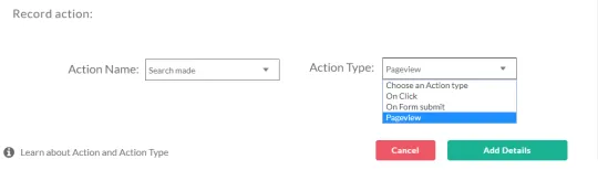 Click on save, once you are done. The Magento abandoned cart event is now set with Customerlabs 1PD Ops 4. Magento Search Made To record searches made on your Magento store, select action name as “search made”.