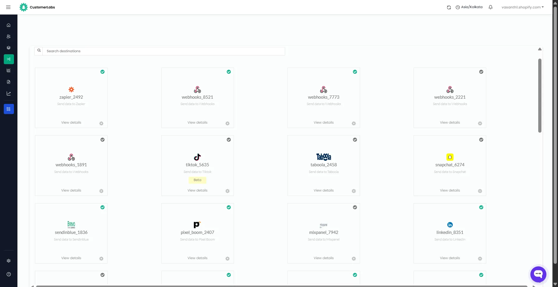 Enable Sendinblue in CustomerLabs