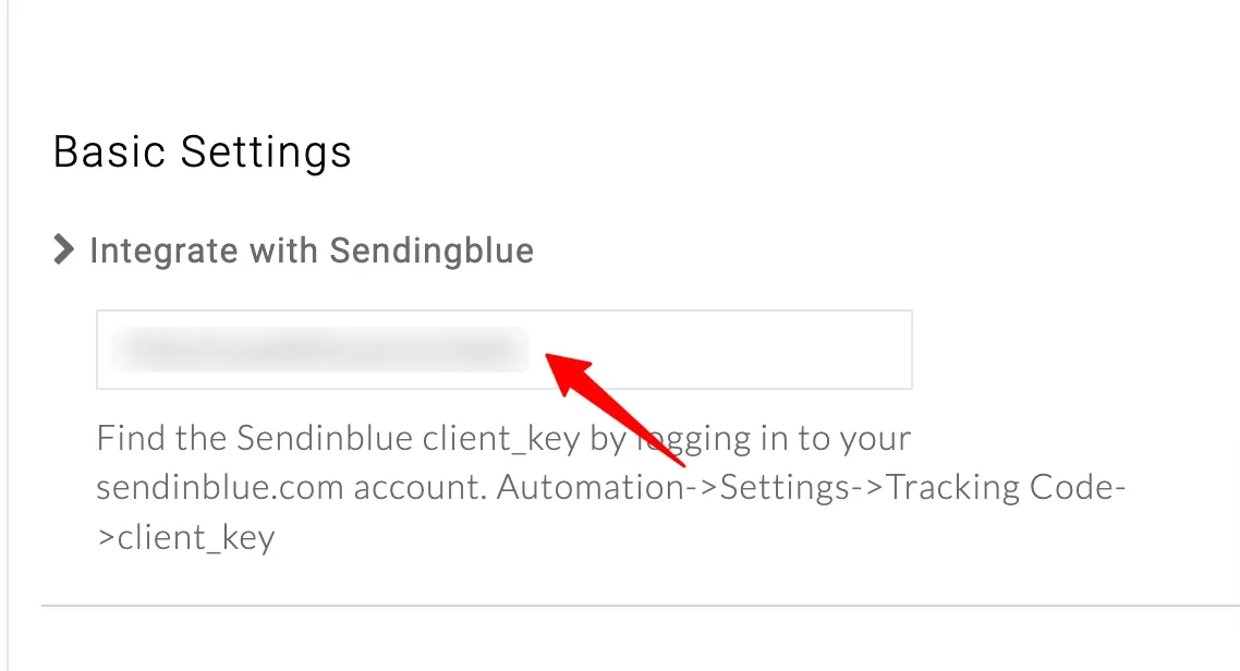 Enable Sendinblue in CustomerLabs