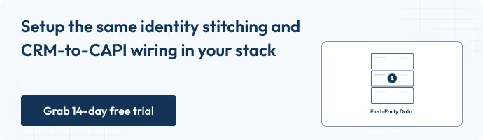 Set up the same identity stitching and CRM-to-CAPI wiring in your stack with CustomerLabs