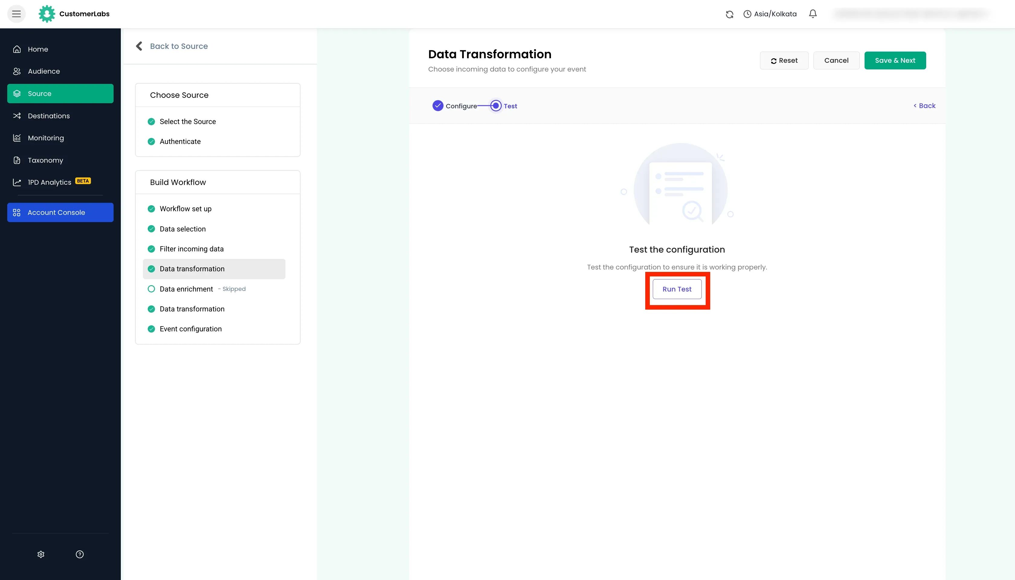 configuring workflow in Customerlabs 1PD Ops