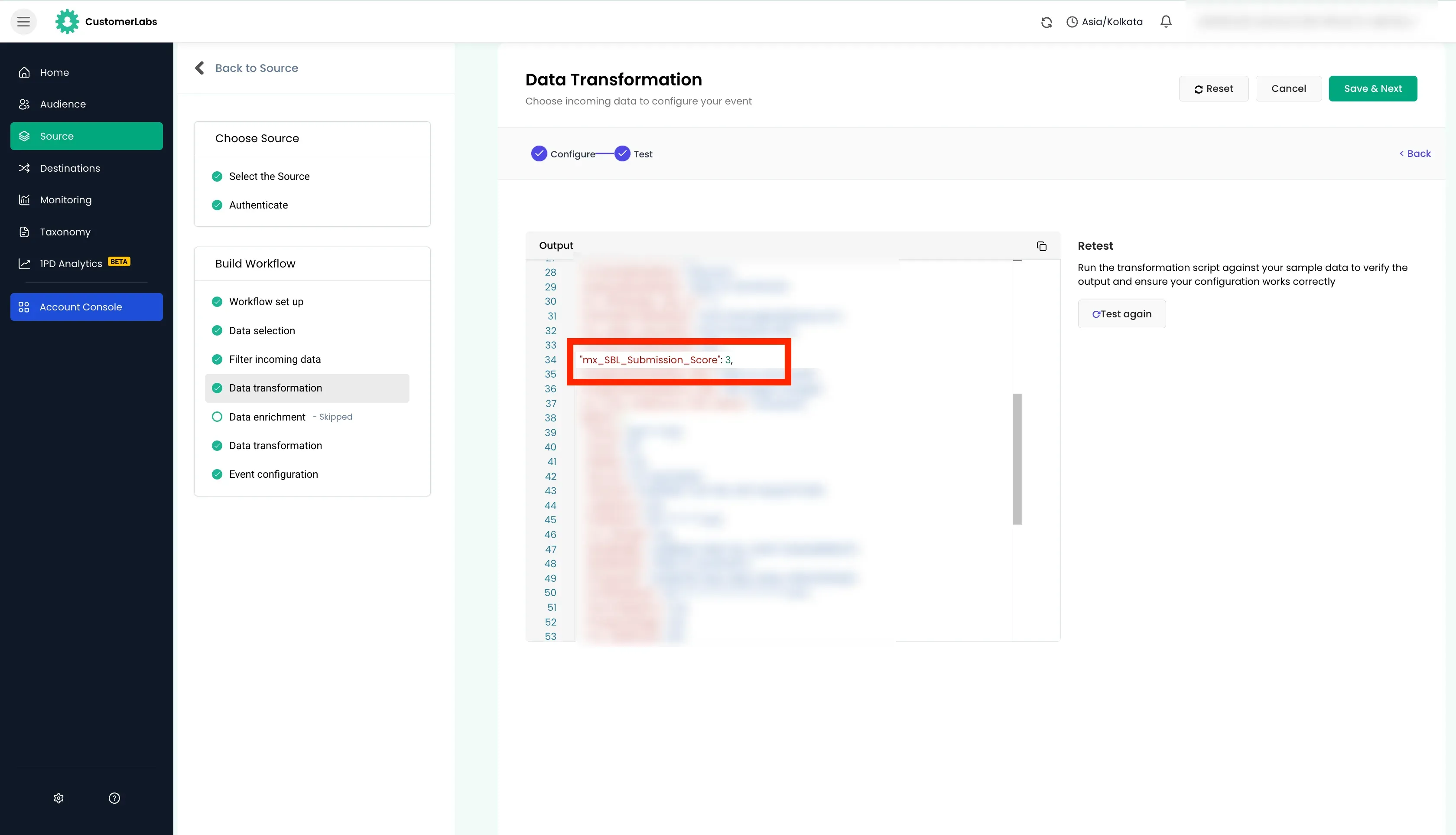 configuring workflow in Customerlabs 1PD Ops