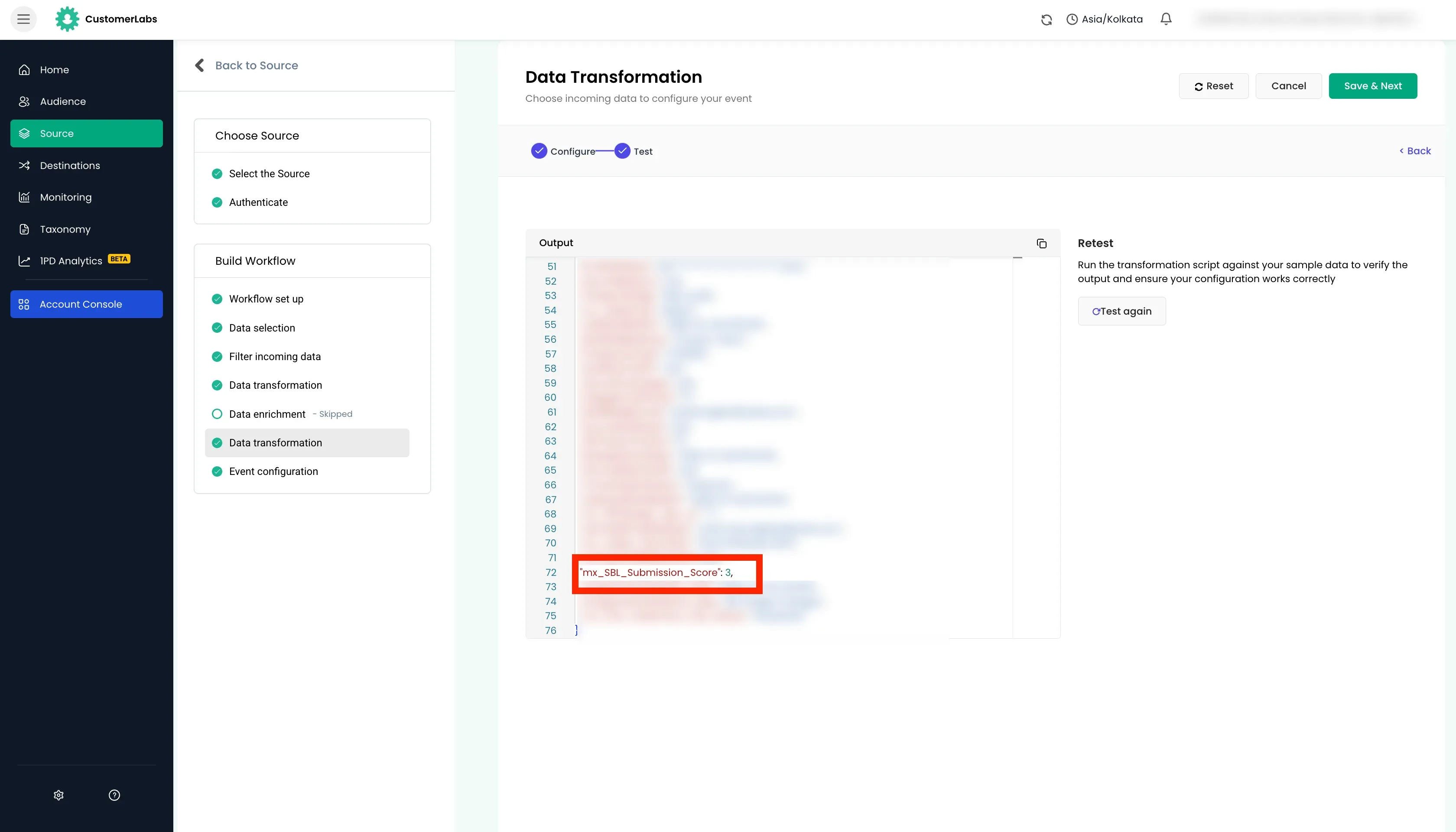configuring workflow in Customerlabs 1PD Ops