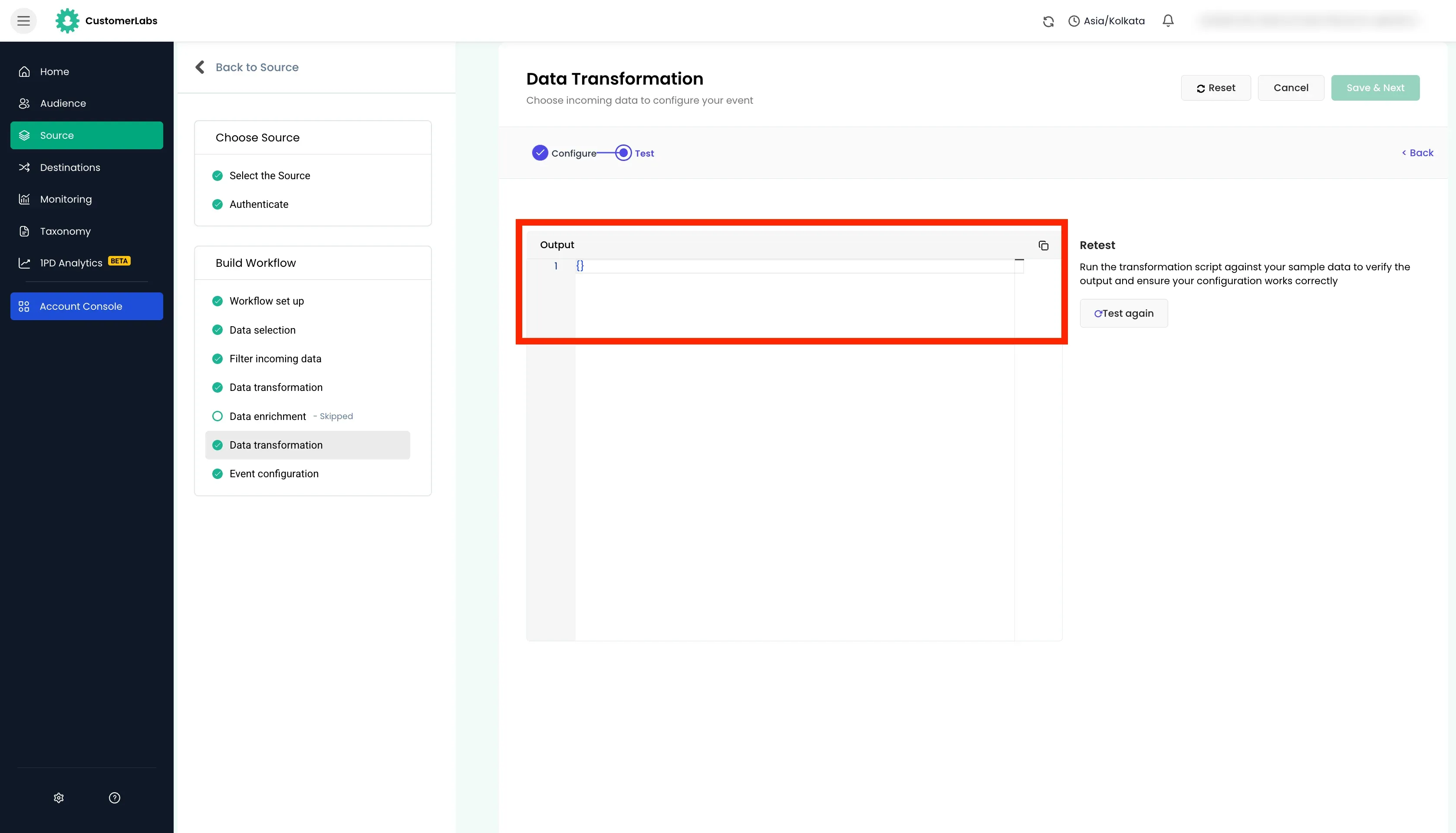 configuring workflow in Customerlabs 1PD Ops