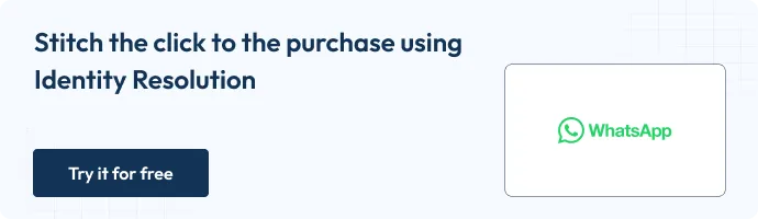 Stitch the click to the purchase using identity resolution with CustomerLabs