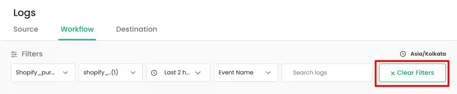 Destinations tab showing message IDs